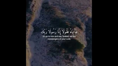 قالا ربنا اننا نخاف ان يفرط علينا #تلاوات #المصحف #تلاوة_خاشعة #قران_كريم قال لا تخافا انني معكما