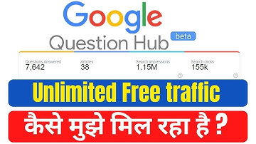 Get Unlimited Free Traffic From Google Question Hub 2021 | Google Question Hub Traffic