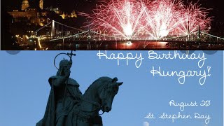 Saint Stephen Day in Hungary. Fireworks by the Danube - #short #youtubeshorts