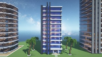 Minecraft tutorial: How to build a Minecraft apartment #10 & interior (STRAIGHTFORWARD TUTORIAL)