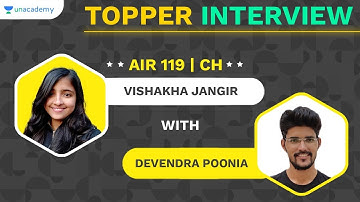 AIR 119 CH GATE 2021 Results | Vishakha Jangir | GATE 2021 Topper | Interview with Devendra Poonia