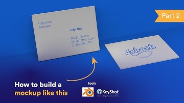How to build a realistic business card mock up - Part 2 (Final Part)