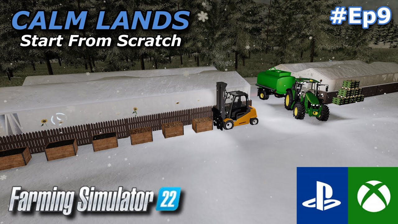 Winter is here -Calm Lands Start from Scratch - -ep9 - FS 22 Timelapse