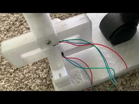 3D printed flexure joystick with Hall effect sensors. (Compliant mechanism)