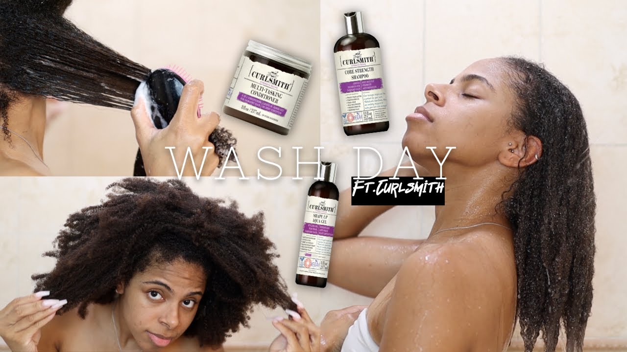 Wash Day Using Curlsmith's Core Strength Line 😍🙌🏾 | Wash & Go on Type 4 ...