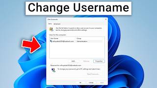 How to Change your Windows Laptop Username
