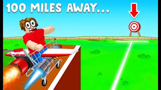 Jumping MAX DISTANCE With A Shopping Cart... (Roblox)