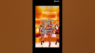 Rank these 5 1989 songs without knowing what’s next! #taylorswift #swifties #shorts  #ranking #1989