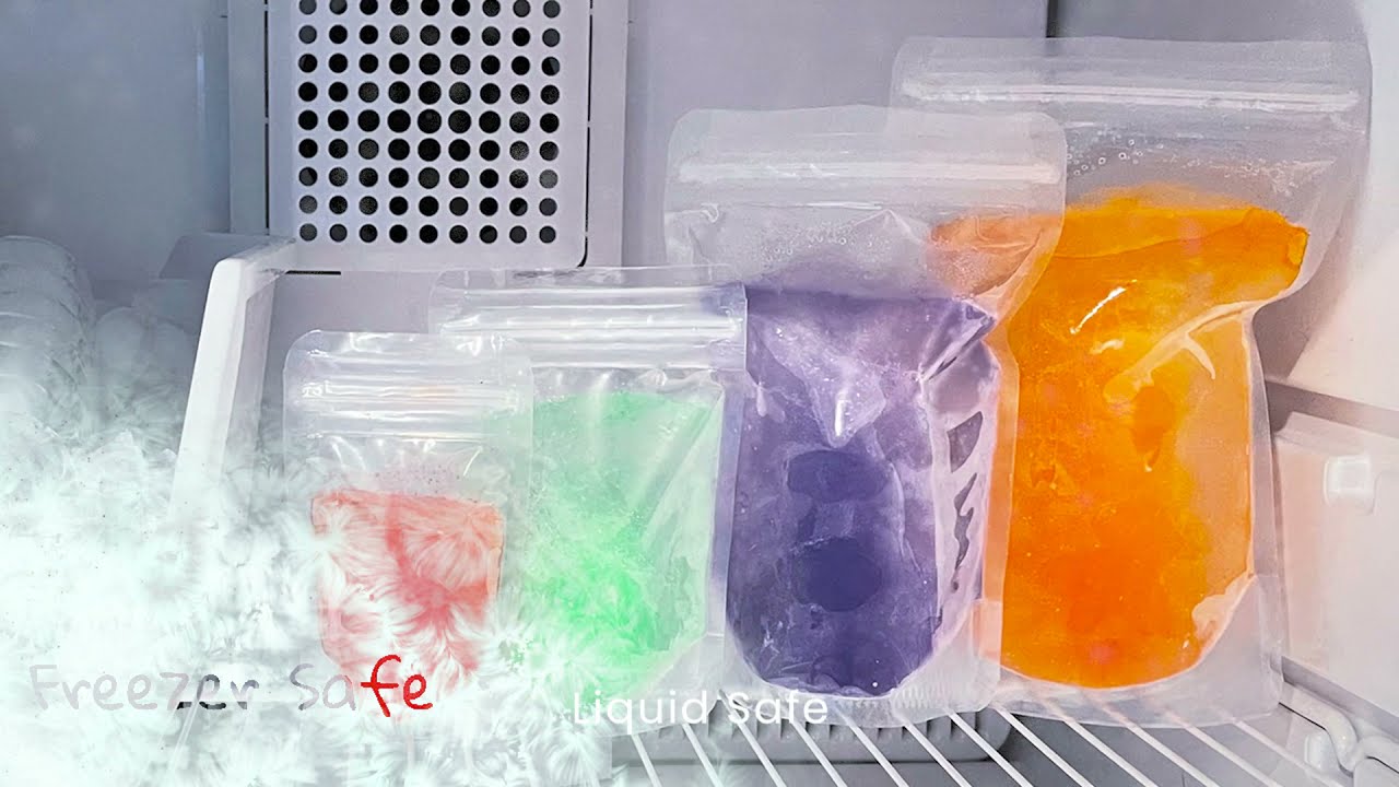 Liquid / Freezer Stand Up Zipper Pouches YouTube