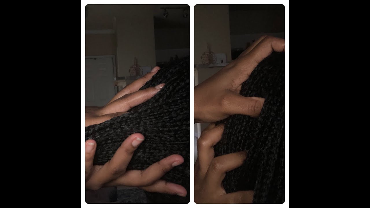 (ASMR) Scalp Scratching on small Braids.
