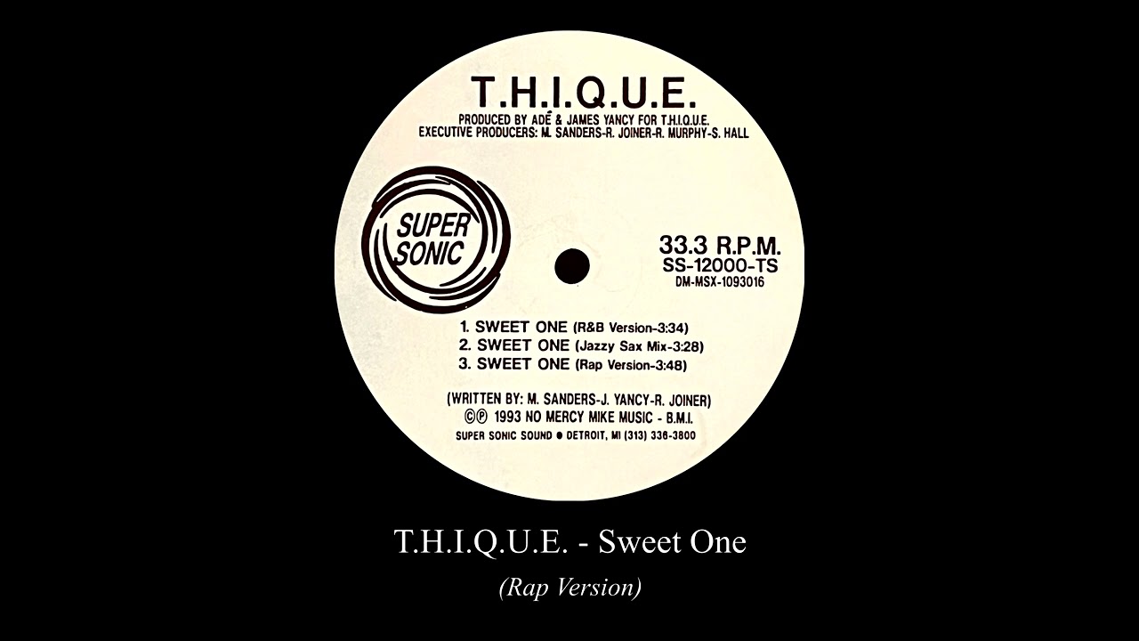 J Dilla プロデュースT.H.I.Q.U.E. Sweet One T.H.I.Q.U.E. - Sweet