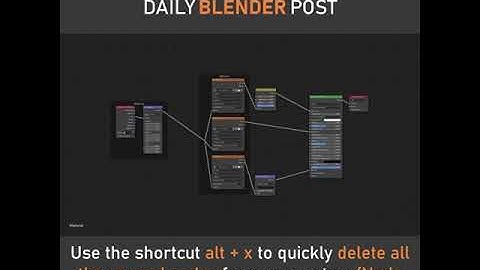 Delete Unused Nodes in Blender