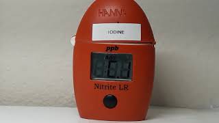 USING THE HI-707 HANNA CHECKER TO TEST FOR IODINE