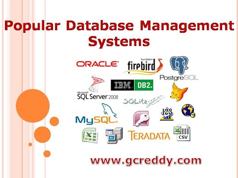 Popular Database Management Systems | G C Reddy |