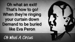 Oh What A Circus/Evita