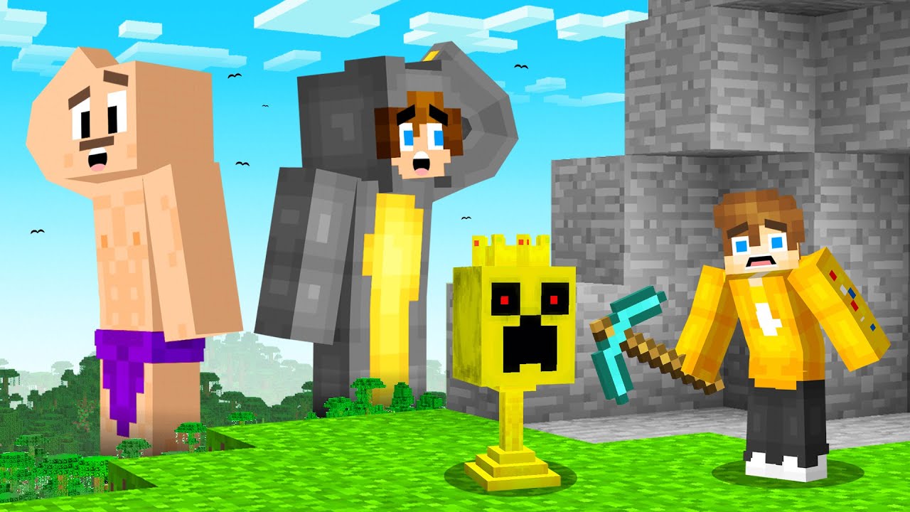 Giant Hunters vs Speedrunner in Minecraft!