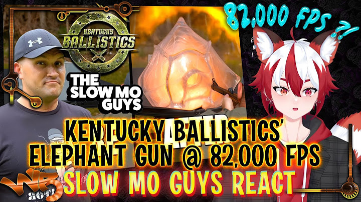 Scott's Elephant Gun Obliterates Ballistic Gel with the Slow Mo Guys - Reclusive Vtuber Reacts