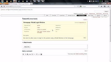 Trac Tutorial - 02 Creating Tickets