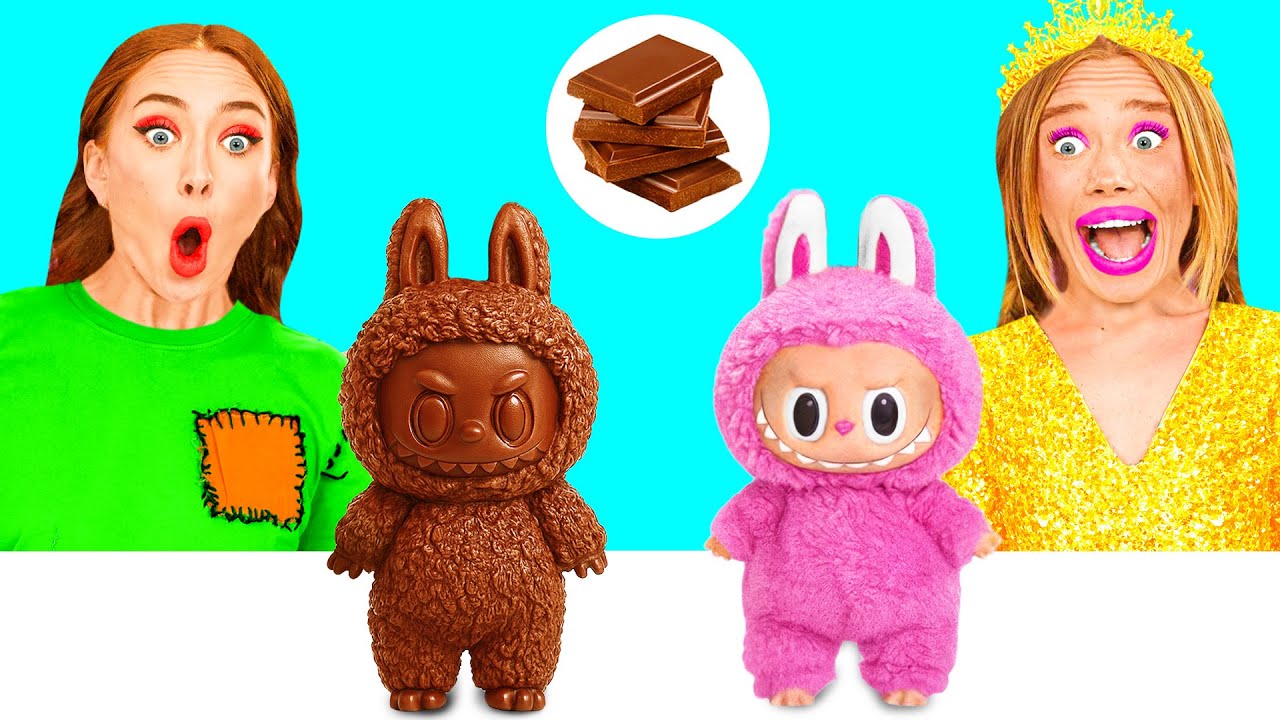 Челлендж. Шоколадная Еда vs Настоящая еда | Умные Гаджеты или Лайфхаки от BaRaDa Challenge