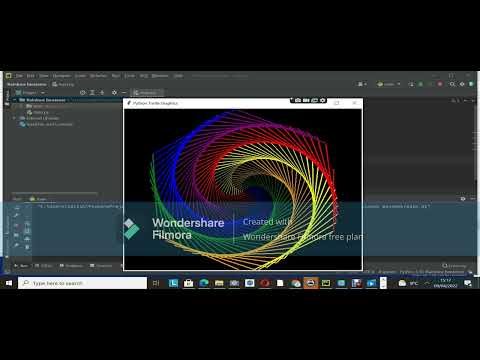 Create a mind blowing artwork with python turtle.