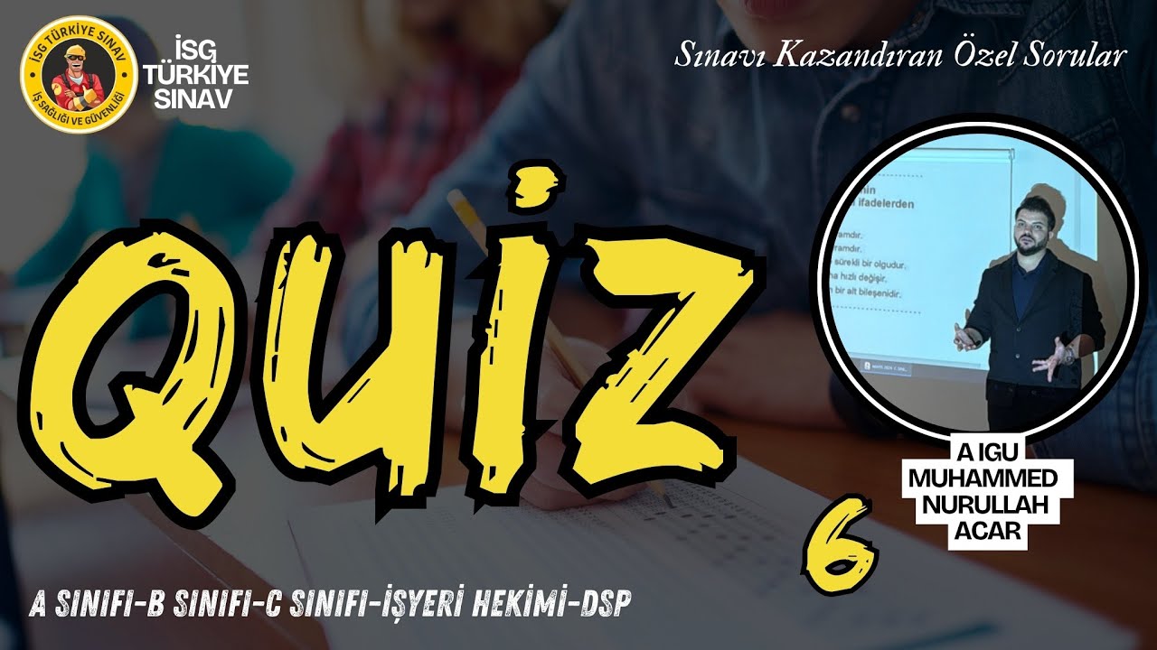 6. Quiz Soruları - 2025 İSG Aralık Sınavları