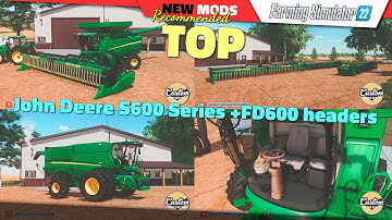 FS22 | John Deere S600 Series +FD600 (by Custom Modding) - Farming Simulator 22 New Mods Review 2K60
