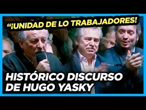 radioactive ENORME. Yasky anuncia la unificación de la CTA con la CGT y emociona a Alberto