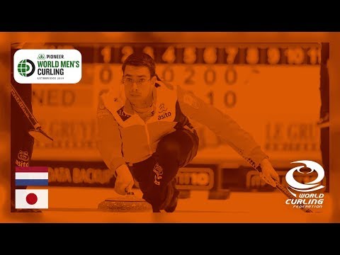 Netherlands v Japan - round robin - Pioneer Hi-Bred World Men's Curling Championships 2019