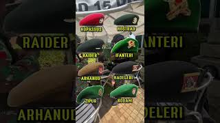 Macam -macam Baret du Tentara #short #tni #army #baret #fyp #reels #tniad #tniau #tnial