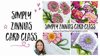 Simply Zinnia Stampin’ Up! Card Class | Make 4 Cards With Me