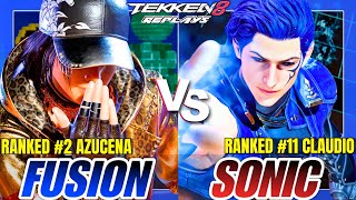 Tekken 8 Fusion Azucena Vs Censedsonic Claudio High Level Ranked Match Replay