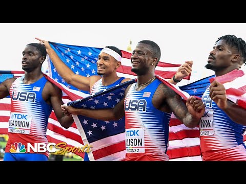 U.S. men crush 4x400m relay, breaking all-time world championship medals record | NBC Sports