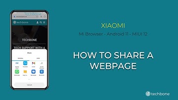 How to Share Webpage - Xiaomi Mi Browser [Android 11 - MIUI 12]