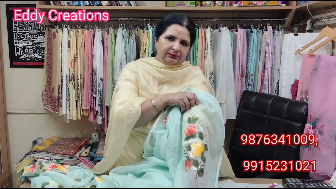 Hand painting and block printing by Mom and Son