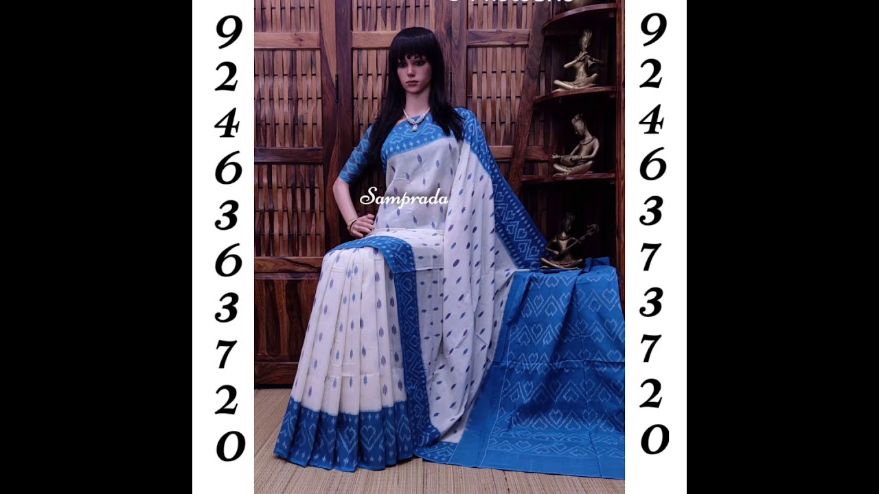 Incomparable Irresistible Ikkat Cotton Sarees Collection @ Samprada | Perfect Mix & Match Blouses