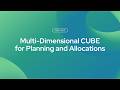 Multi Dimensional CUBE for Planning and Allocations