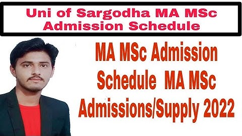 Sargodha Uni Schedule MA MSc ,  Part1/ Part 2 /Composite 2nd Annual Exams 2021 & 1st Annual 2022