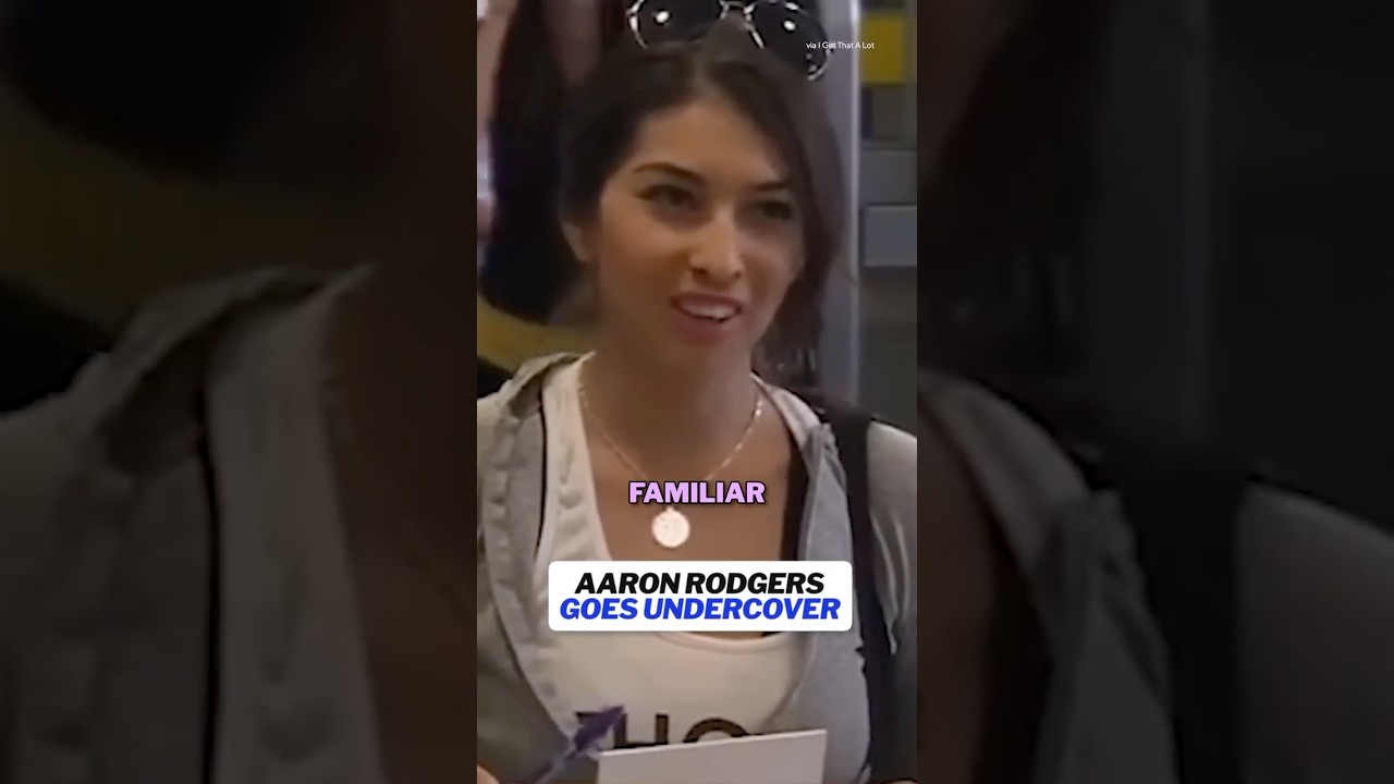 Aaron Rodgers undercover will never not be funny 😂