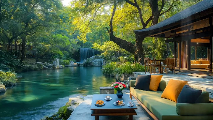 (NO ADS) Warm Morning Jazz in Summer Coffee Ambience ⛵Relaxing Jazz for Work , Study