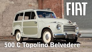 1954 Fiat 500 C Topolino Belvedere - Subject to a comprehensive, two-year long restoration Thomas Ranft Presents The Versatile 1954 Fiat Topolino Belvedere