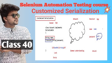 Selenium automation testing course with Java- Customized Serialization - class 40