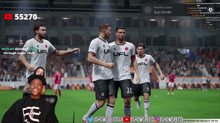 Ishowspeed playing for the first time UFL!
