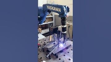 Demonstration of ultra-low spatter from Yaskawa welding robot 350 welding machine