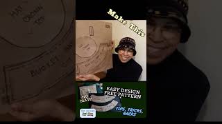 Bucket Hat Pattern Design Free and Easy #shorts