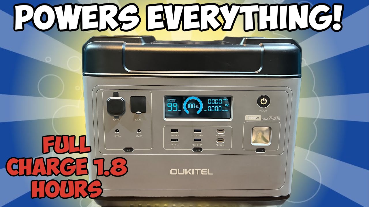 The Best 2000w Portable Power Station | Oukitel P2001 Solar Generator