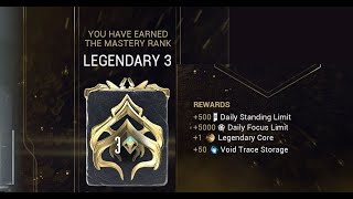 Warframe Legendary 3 Master Test - Easy with Inaros and Glaive Prime