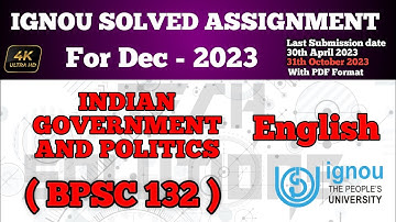 BPSC 132 SOLVED ASSIGNMENT 2022-23 IN ENGLISH MEDIUM | BPSC 132 SOLVED ASSIGNMENT 2023 DEC, bpsc 132