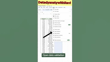 || Create these colour coded drop down menu in "Google Sheet"|| #googlesheets #viralvideo #data