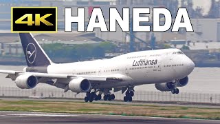 [4K] 羽田空港の国際線（2024年4月25日）/ Plane spotting at Tokyo Haneda Airport on April 25, 2024