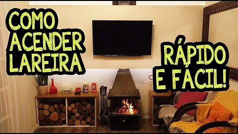 Como acender salamandra a lenha?